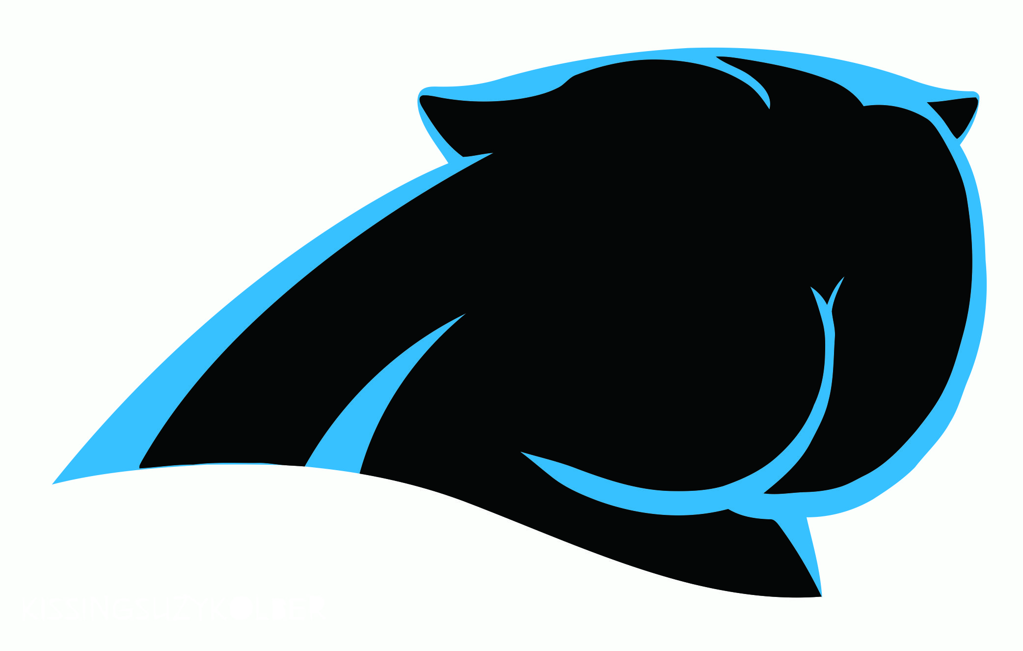 Carolina Panthers Butts Logo DIY iron on transfer (heat transfer)
